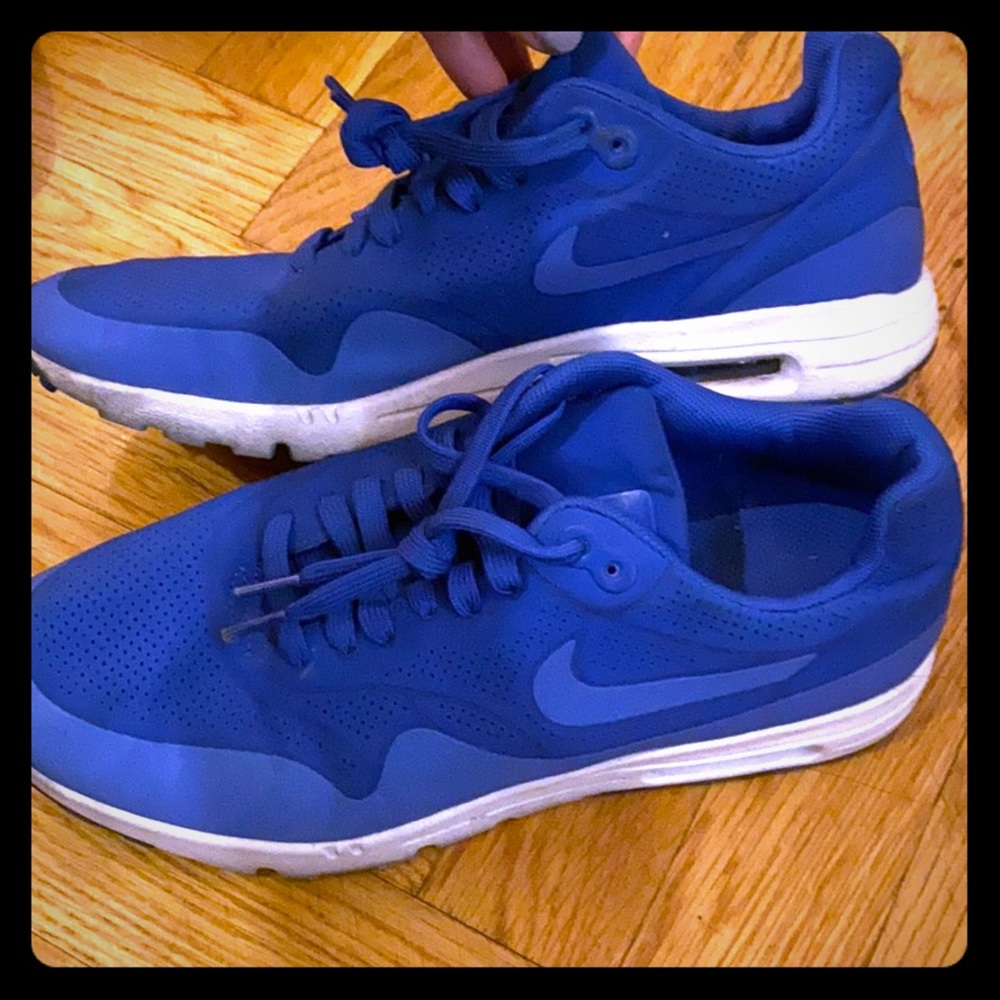 Blue Nike sneakers